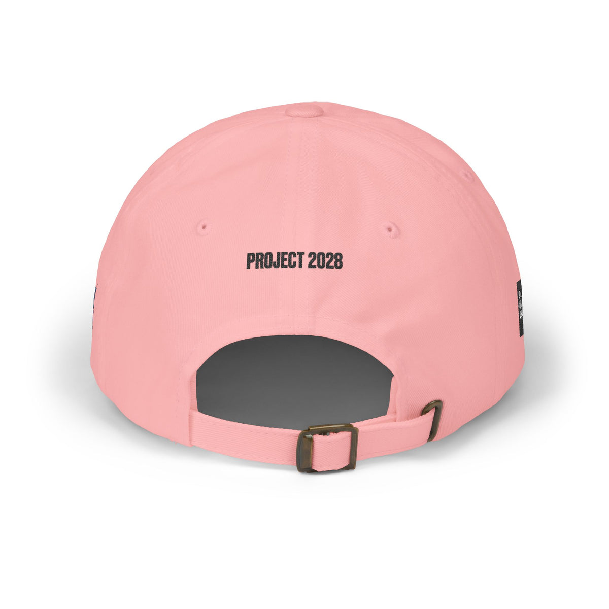 CT Civic Thread Embroidered Dad Cap — 'Project 2028' White Baseball Hat - Make a Statement Without Saying a Word!