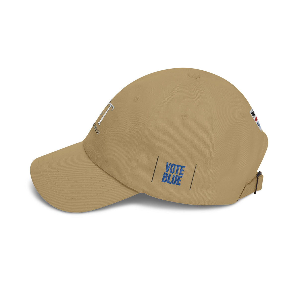 Dad Cap — Minimalist White 'CT' Logo Baseball Hat with 'Project' Back Embroidery - Make a Statement Without Saying a Word!
