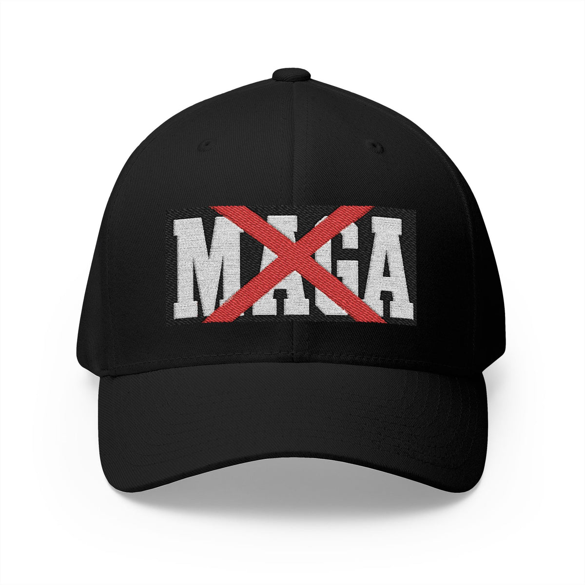Anti-MAGA Embroidered Cap - Project 2028 Closed-Back Structured Hat - Make a Statement Without Saying a Word!