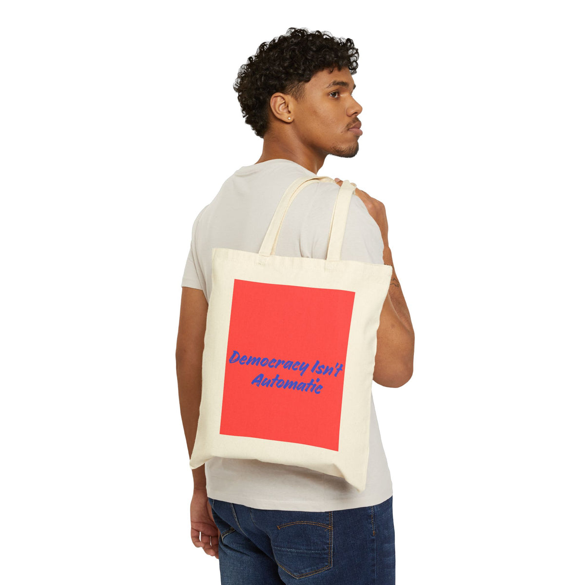 Tote Bag — “Protect Democracy Project 2028” Political Canvas Tote