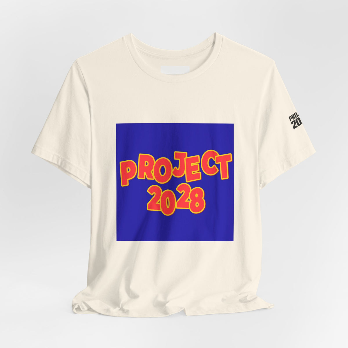 Project 2028 T-Shirt — "Democracy Isn't Automatic" Political Campaign Tee - Make a Statement Without Saying a Word!
