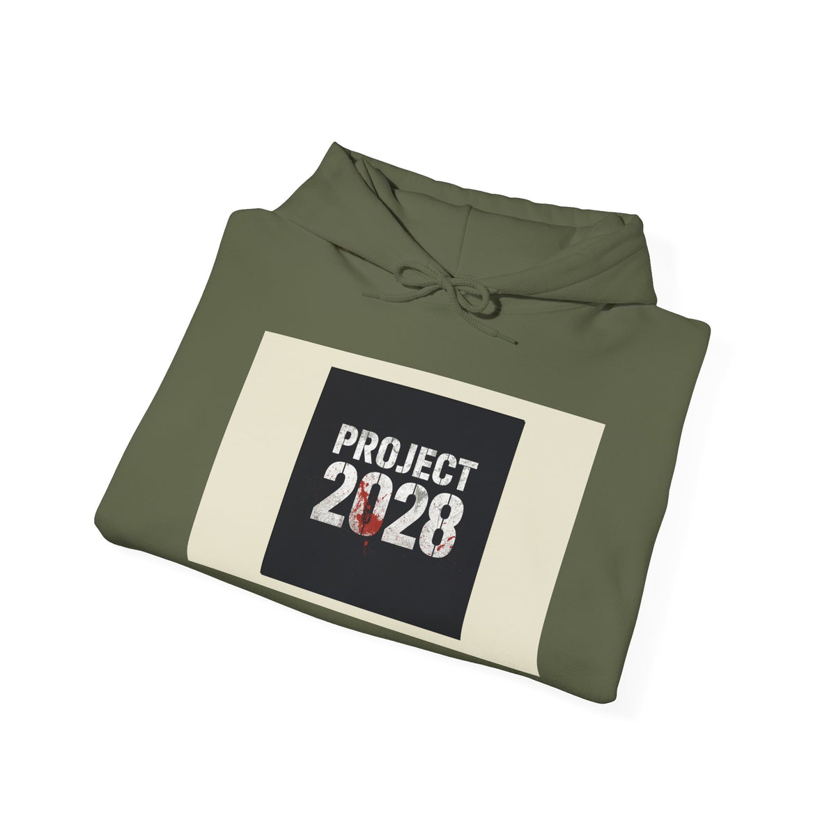 Copy of Product 2028 graphic Hoodie | Democracy Isn't Automatic slogan back
