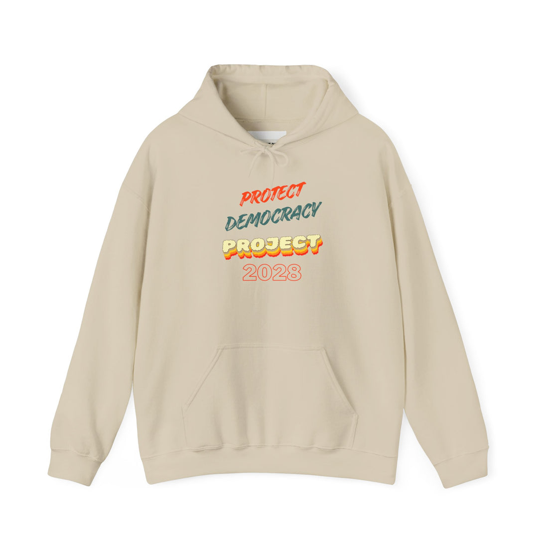 Project 2028 Hoodie | Protect Democracy text design