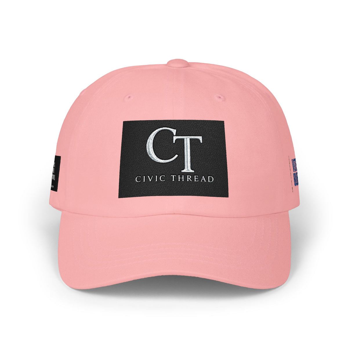 CT Civic Thread Embroidered Dad Cap — 'Project 2028' White Baseball Hat - Make a Statement Without Saying a Word!