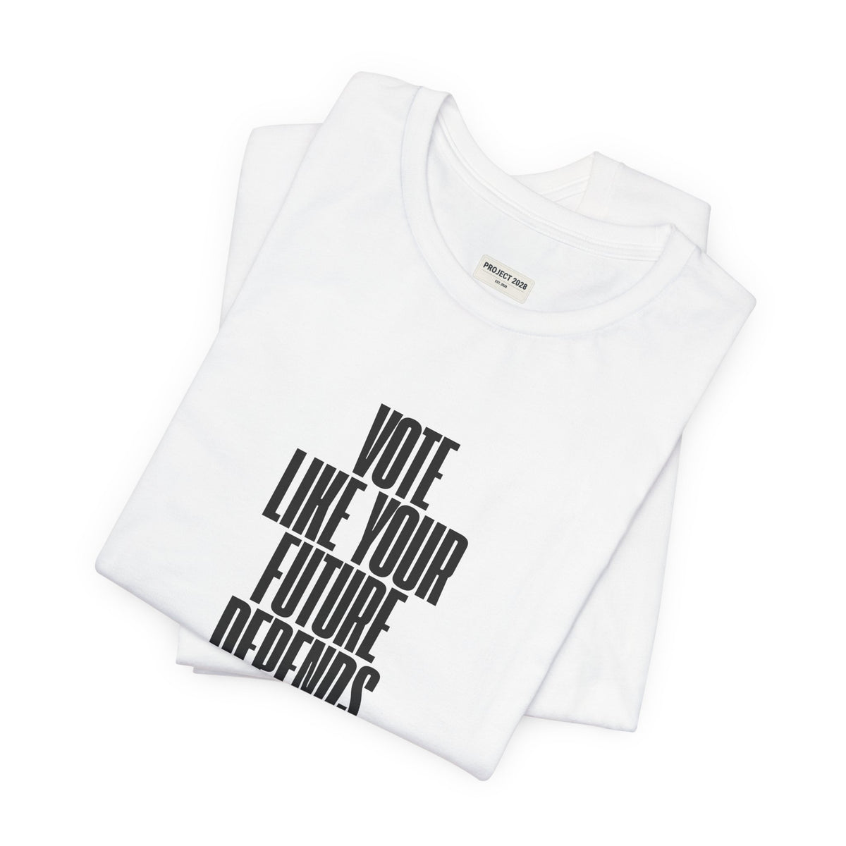 Democracy Is Not Automatic Tee — "Vote Like Your Future Depends On It" Political Statement Shirt - Make a Statement Without Saying a Word!