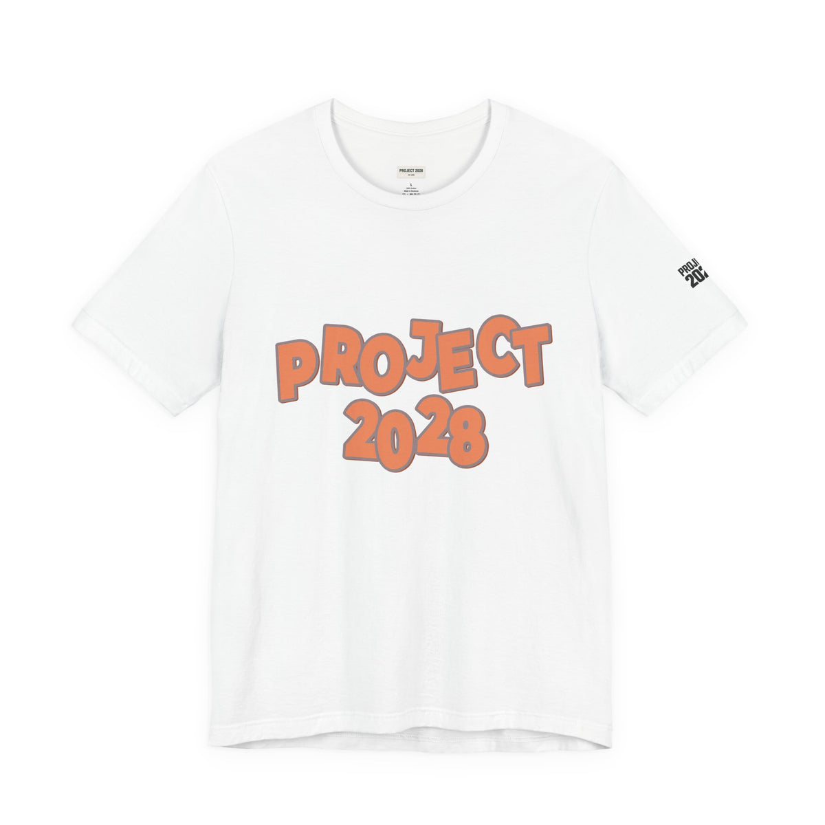 Project 2028 T‑Shirt — “Democracy Isn’t Automatic” Political Campaign Tee - Make a Statement Without Saying a Word!