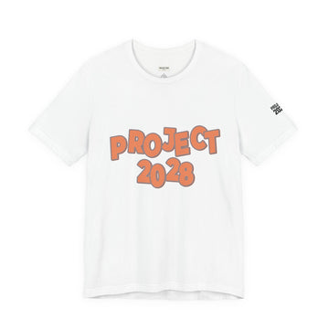 Project 2028 T‑Shirt — “Democracy Isn’t Automatic” Political Campaign Tee - Make a Statement Without Saying a Word!