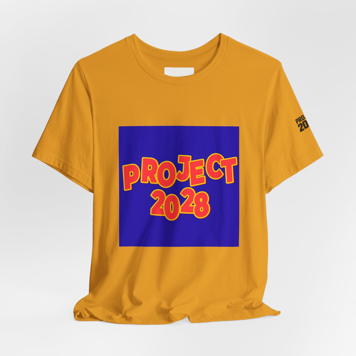 Project 2028 T-Shirt — "Democracy Isn't Automatic" Political Campaign Tee - Make a Statement Without Saying a Word!