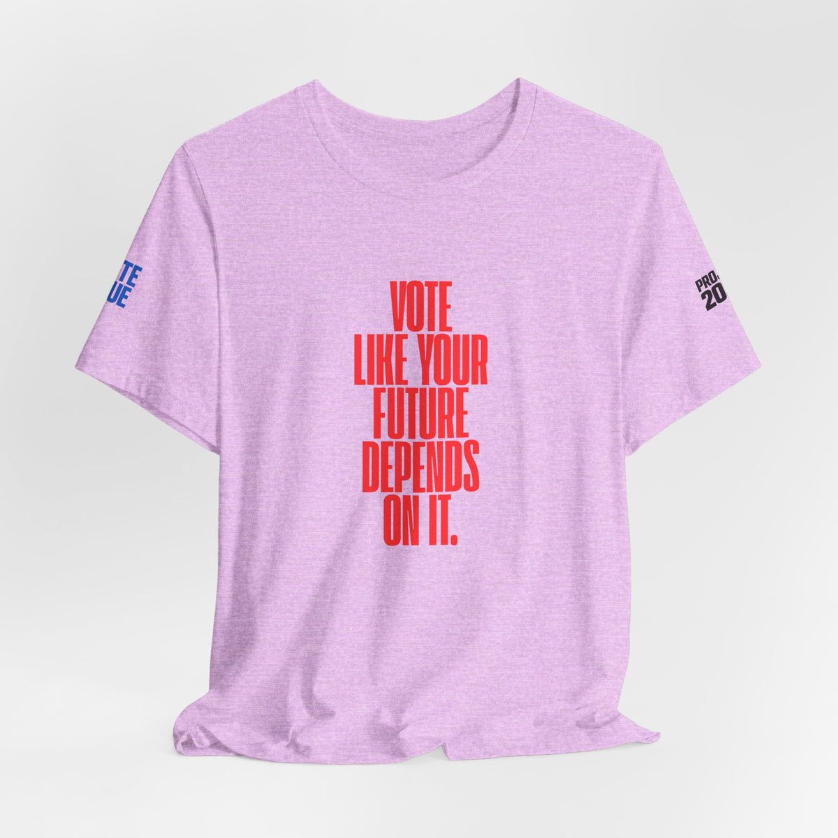 Political Voter Tee — “Vote Like Your Future Depends On It” / “Democracy Is Not Automatic” - Make a Statement Without Saying a Word!