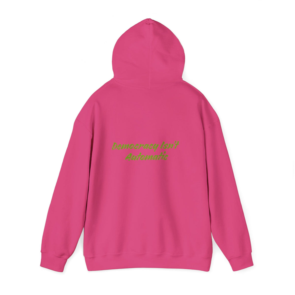 Protect Democracy Project 2023 Hoodie | Democracy Isn't Automatic