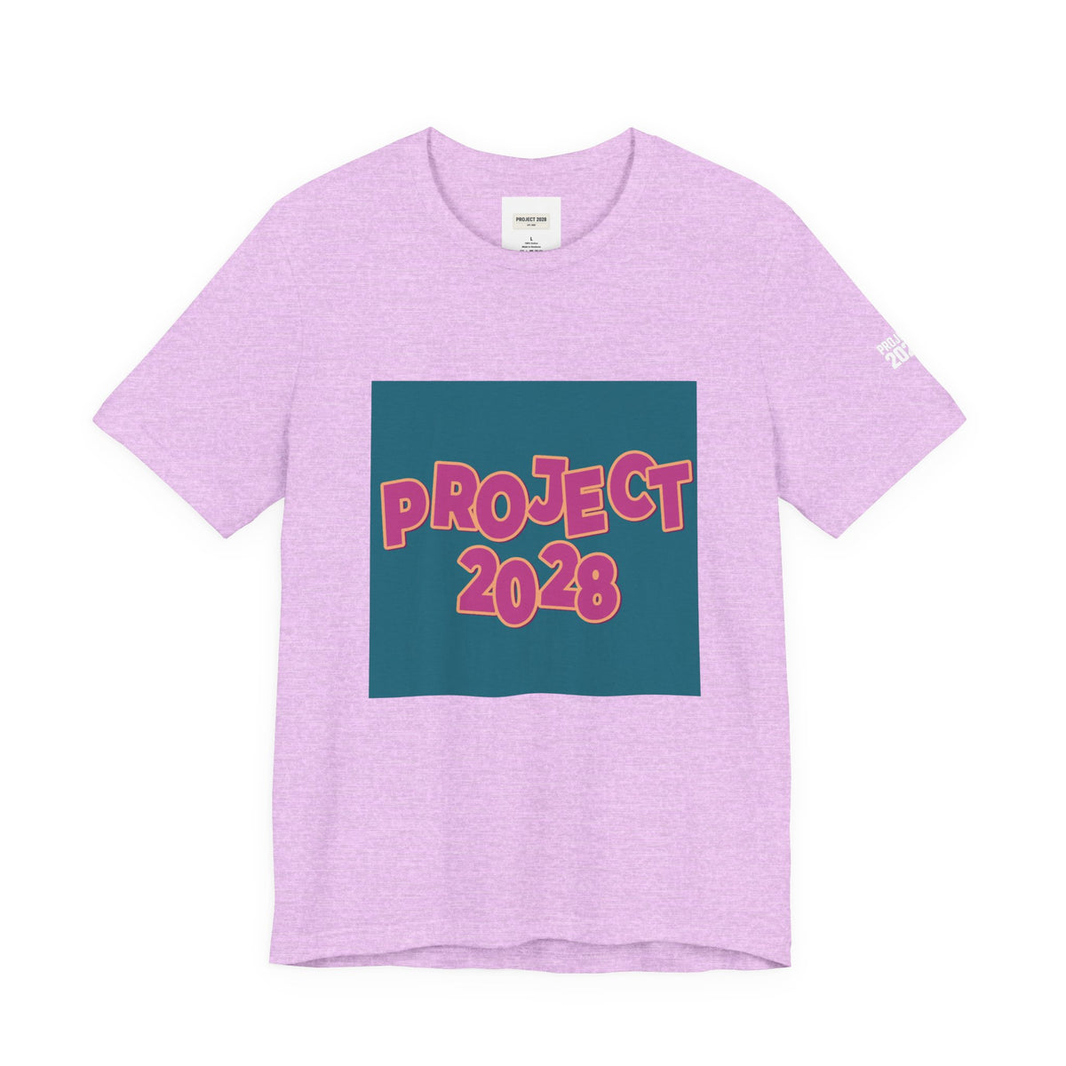 Project 2028 Graphic Tee — 'Democracy Isn't Automatic' Back Print - Make a Statement Without Saying a Word!