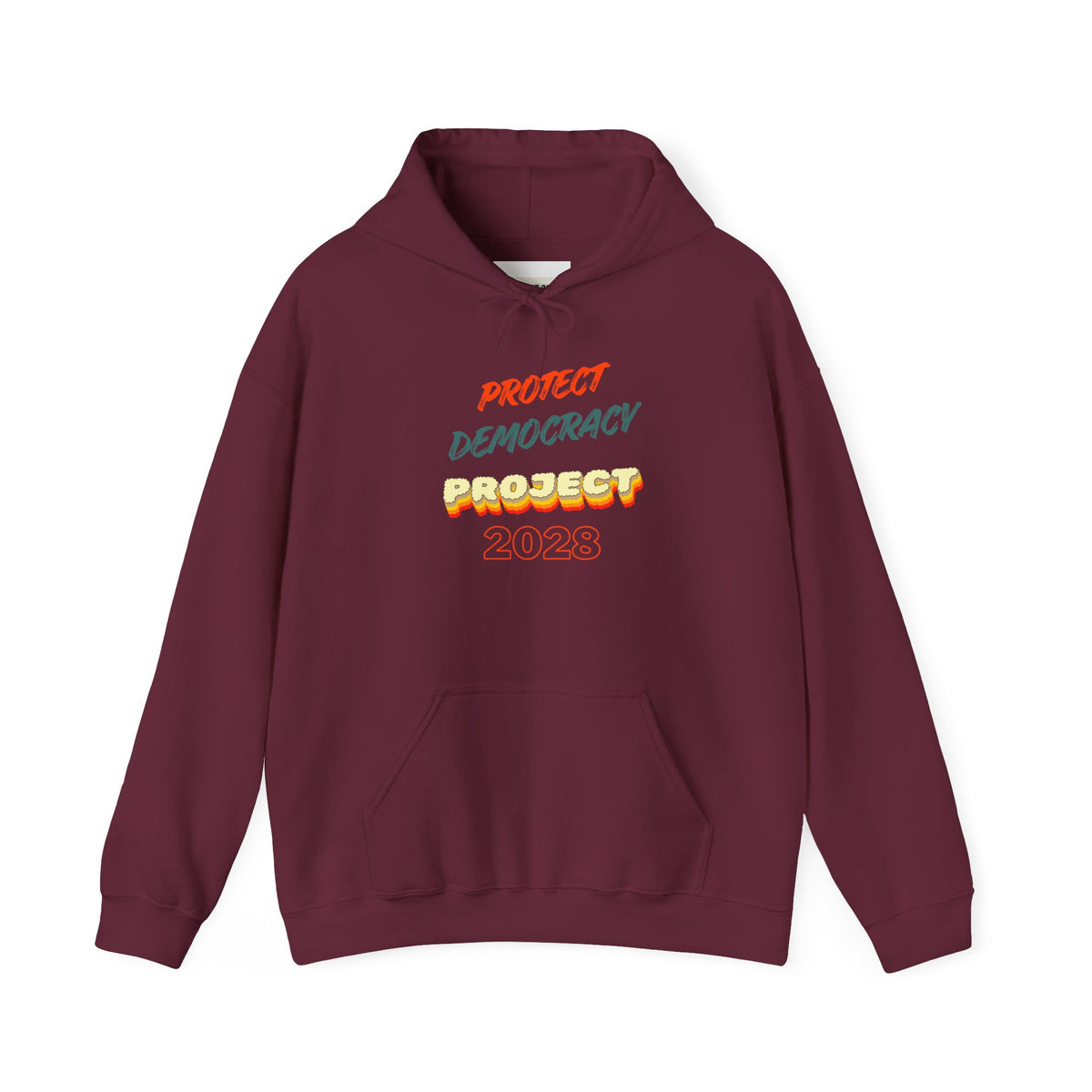 Project 2028 Hoodie | Protect Democracy text design