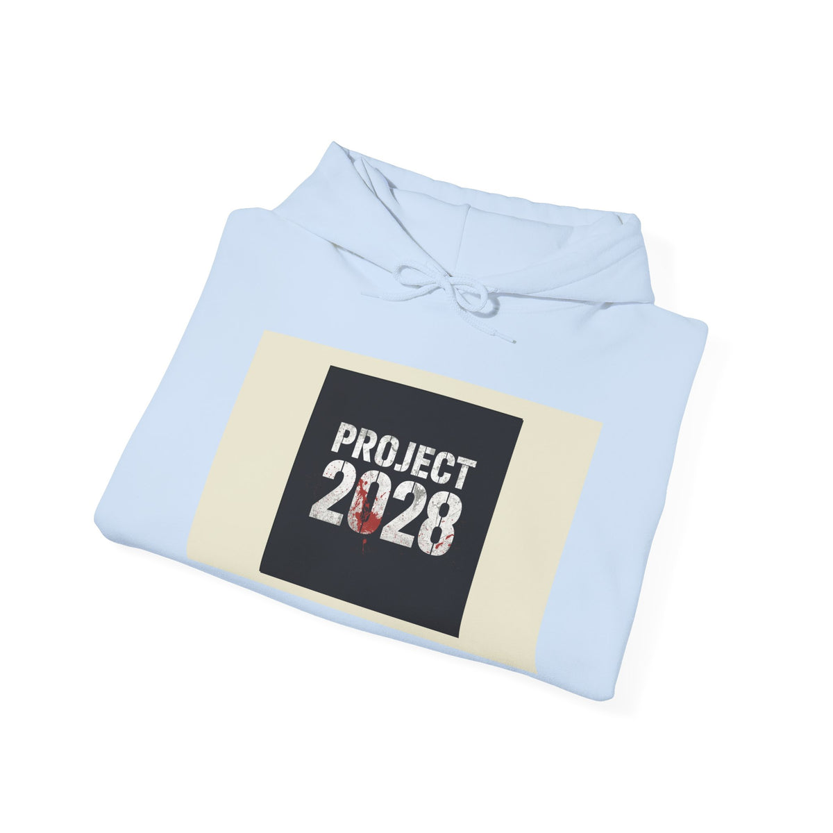 Copy of Product 2028 graphic Hoodie | Democracy Isn't Automatic slogan back