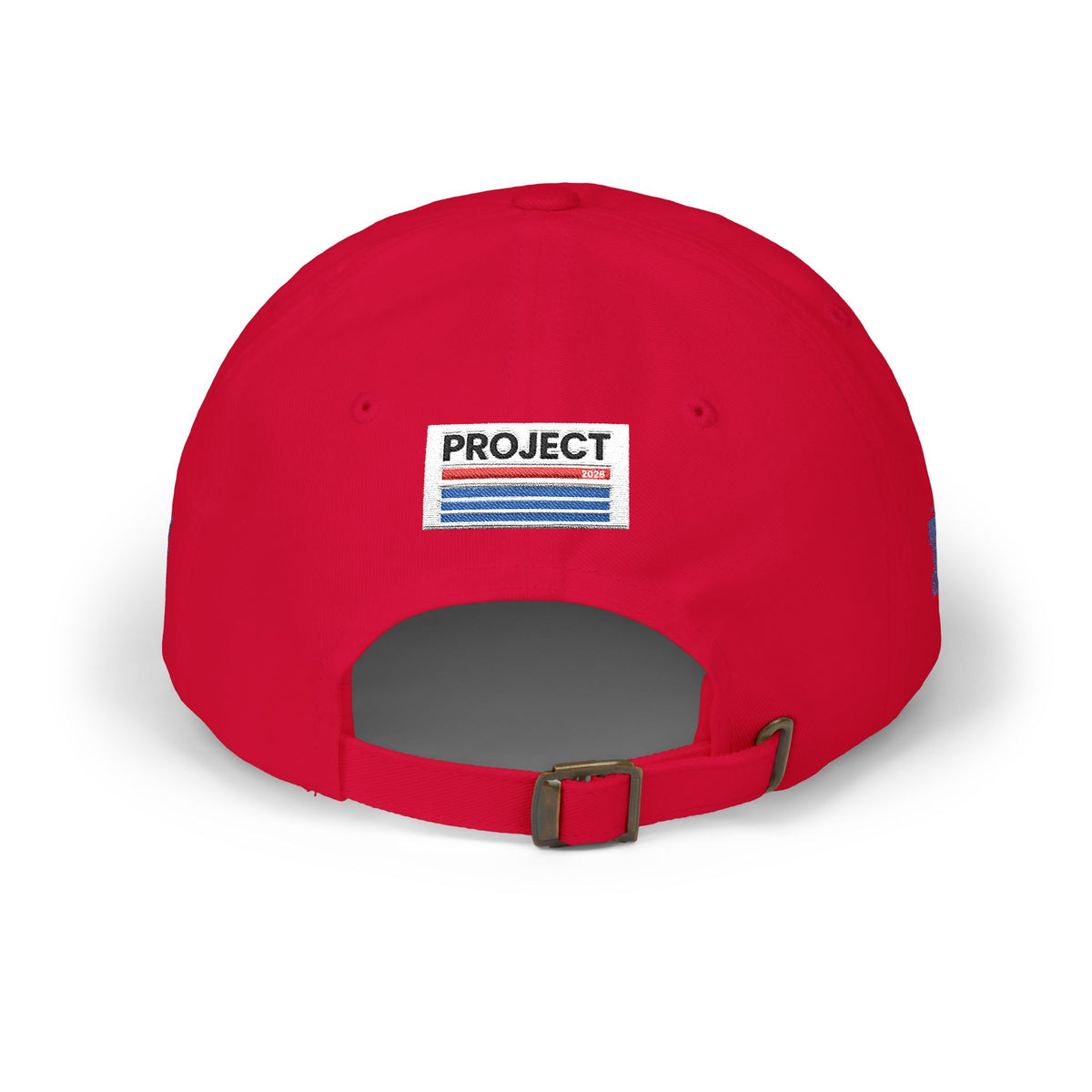 Dad Cap — Minimalist White 'CT' Logo Baseball Hat with 'Project' Back Embroidery - Make a Statement Without Saying a Word!