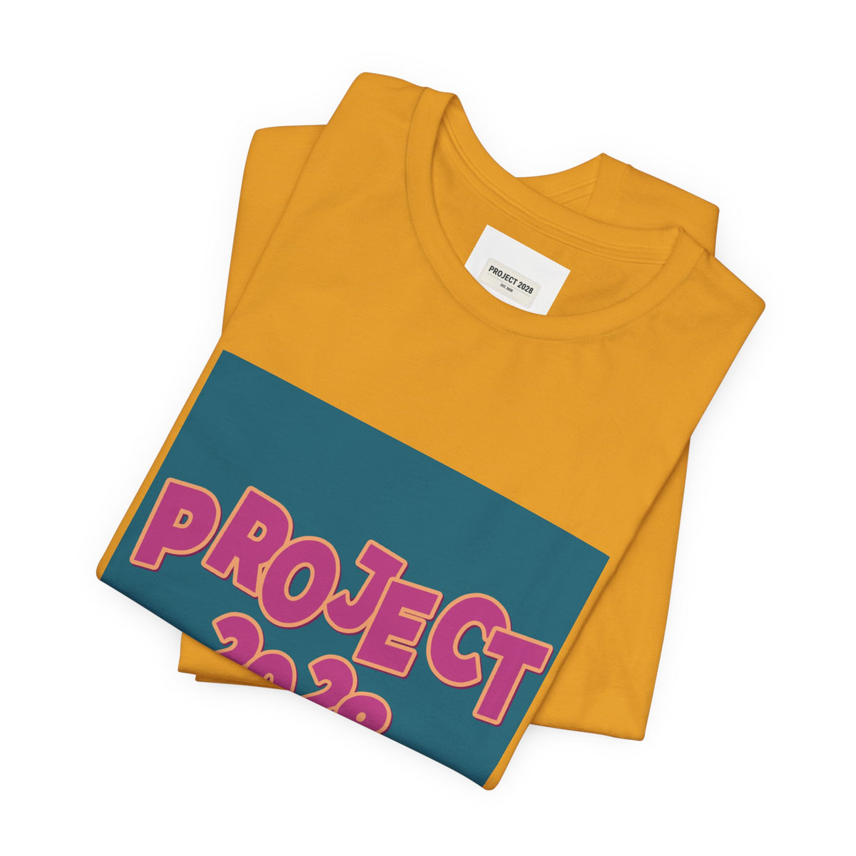 Project 2028 Graphic Tee — 'Democracy Isn't Automatic' Back Print - Make a Statement Without Saying a Word!