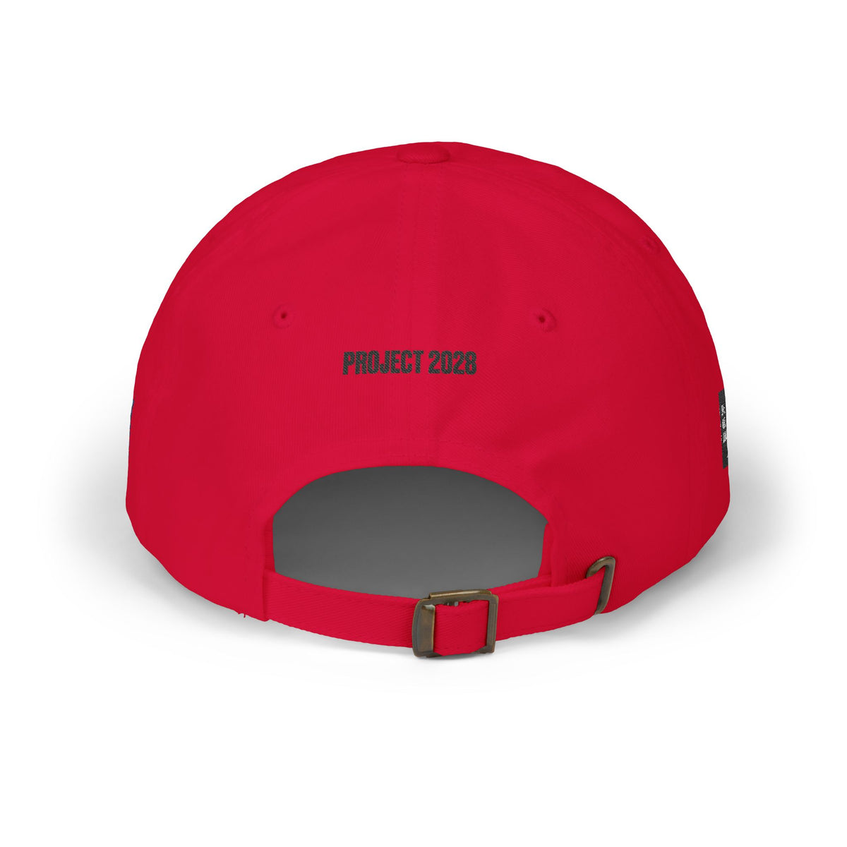 CT Civic Thread Embroidered Dad Cap — 'Project 2028' White Baseball Hat - Make a Statement Without Saying a Word!