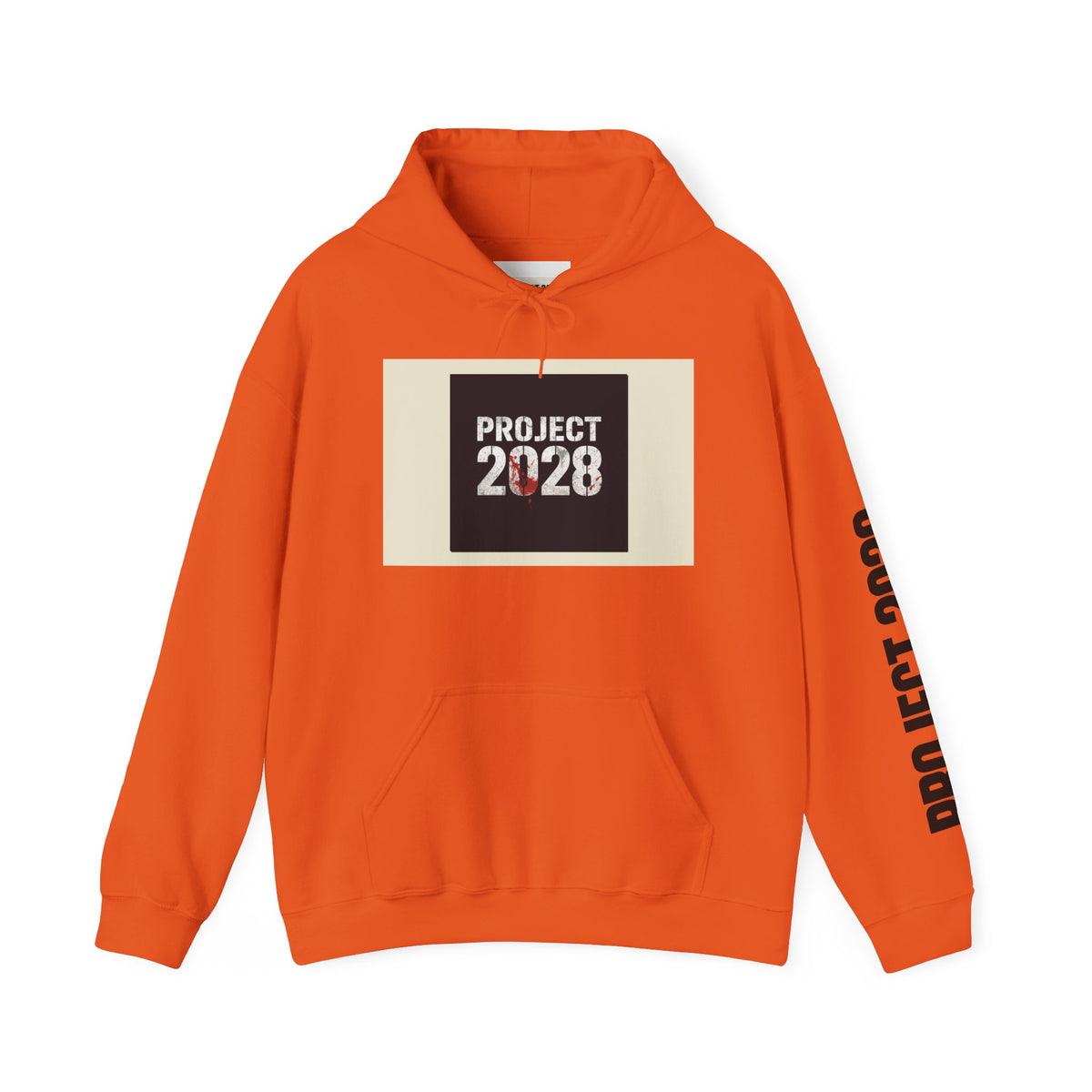 Copy of Product 2028 graphic Hoodie | Democracy Isn't Automatic slogan back