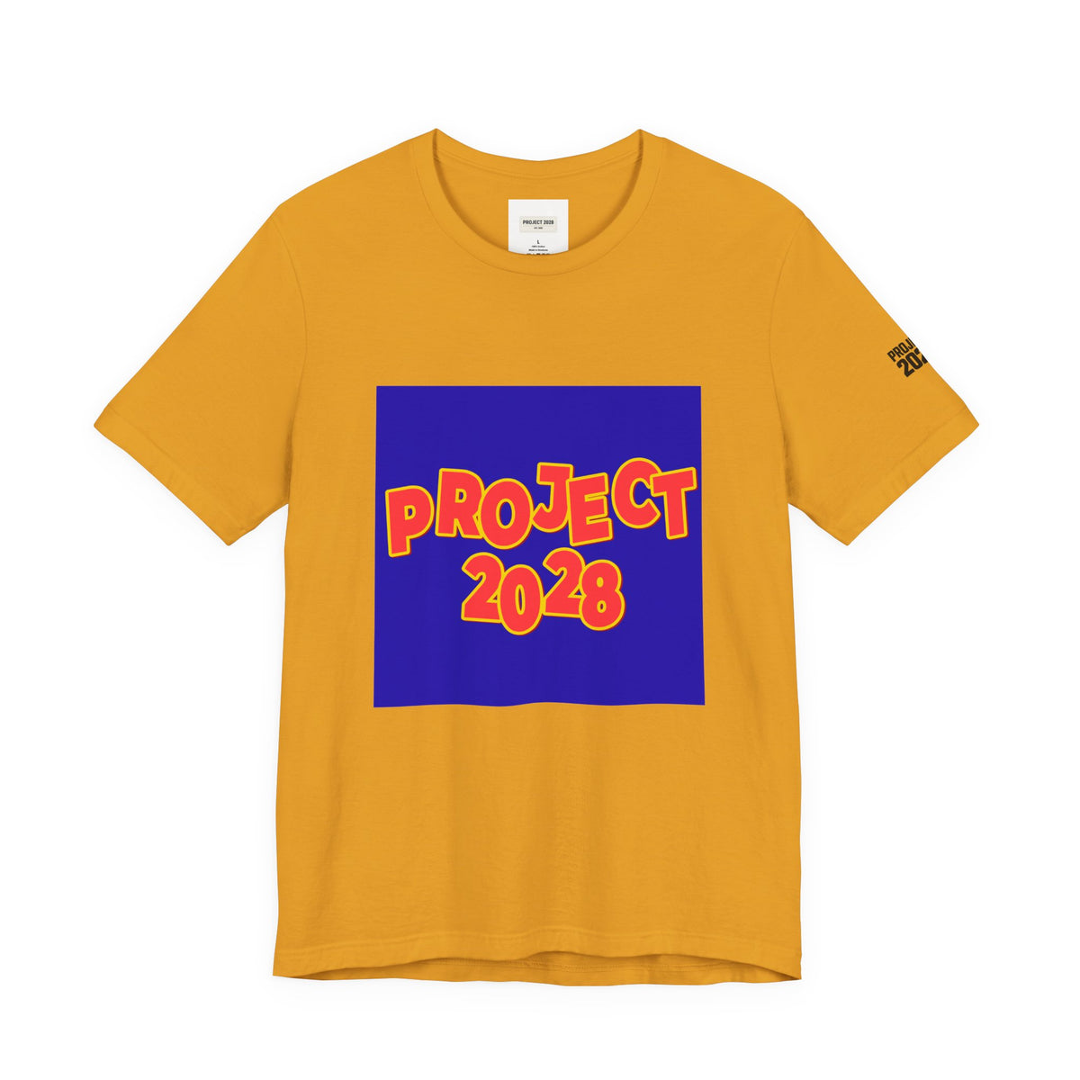 Project 2028 T-Shirt — "Democracy Isn't Automatic" Political Campaign Tee - Make a Statement Without Saying a Word!