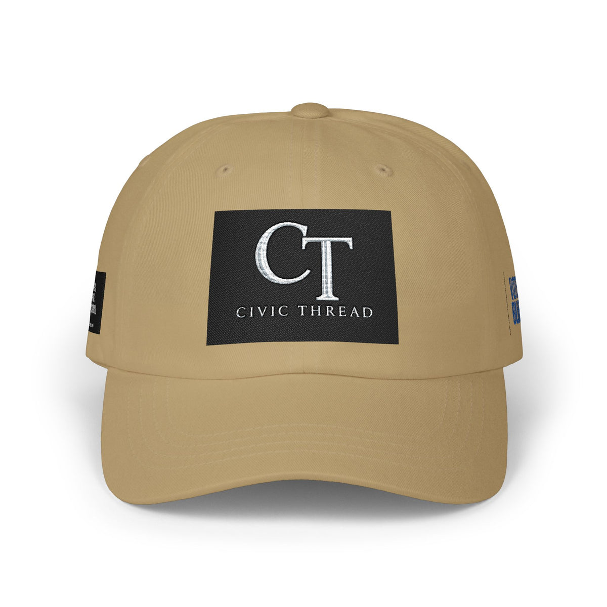 CT Civic Thread Embroidered Dad Cap — 'Project 2028' White Baseball Hat - Make a Statement Without Saying a Word!