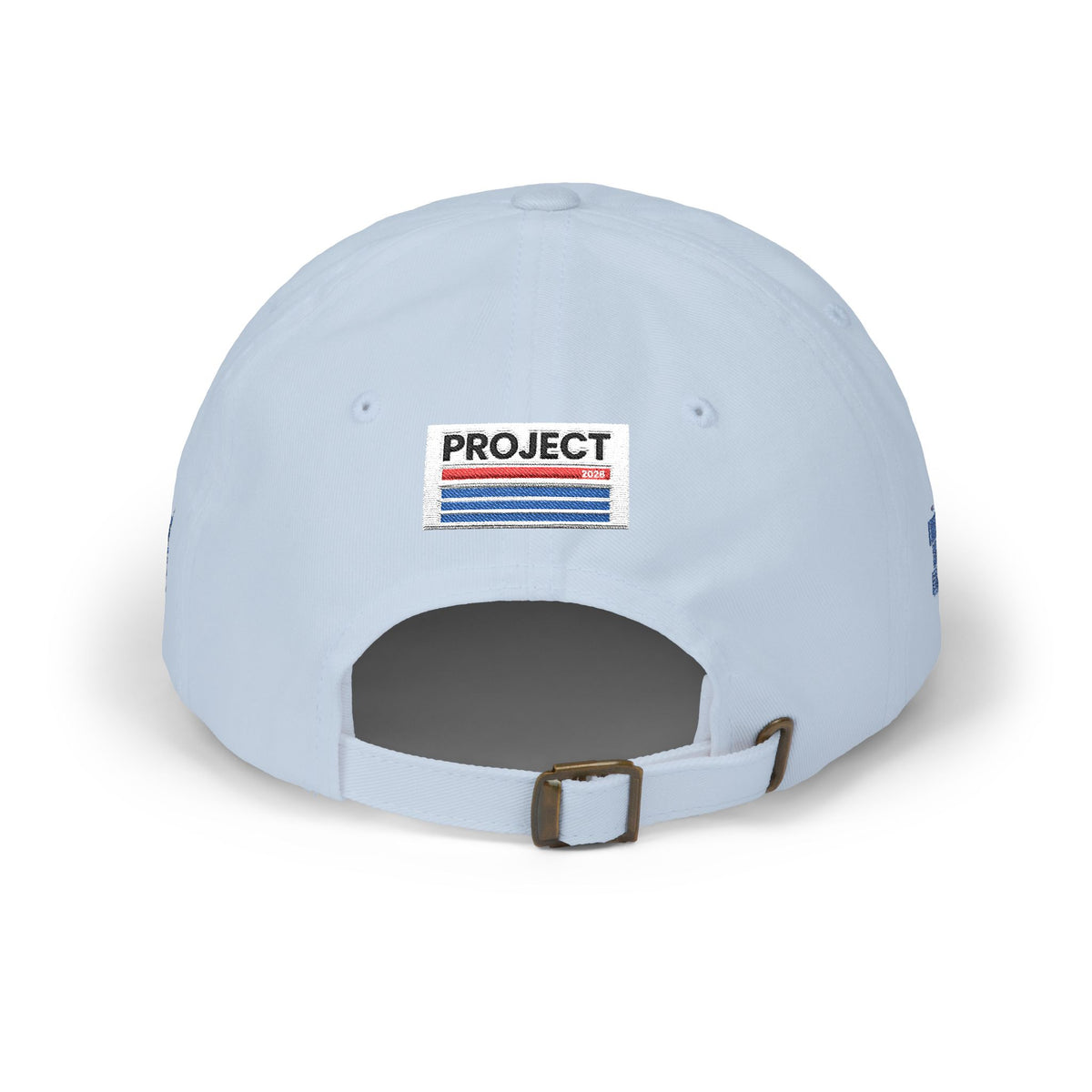 Dad Cap — Minimalist White 'CT' Logo Baseball Hat with 'Project' Back Embroidery - Make a Statement Without Saying a Word!