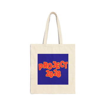Tote Bag — 'Project 2028' & "Democracy Isn't Automatic" Cotton Canvas Tote
