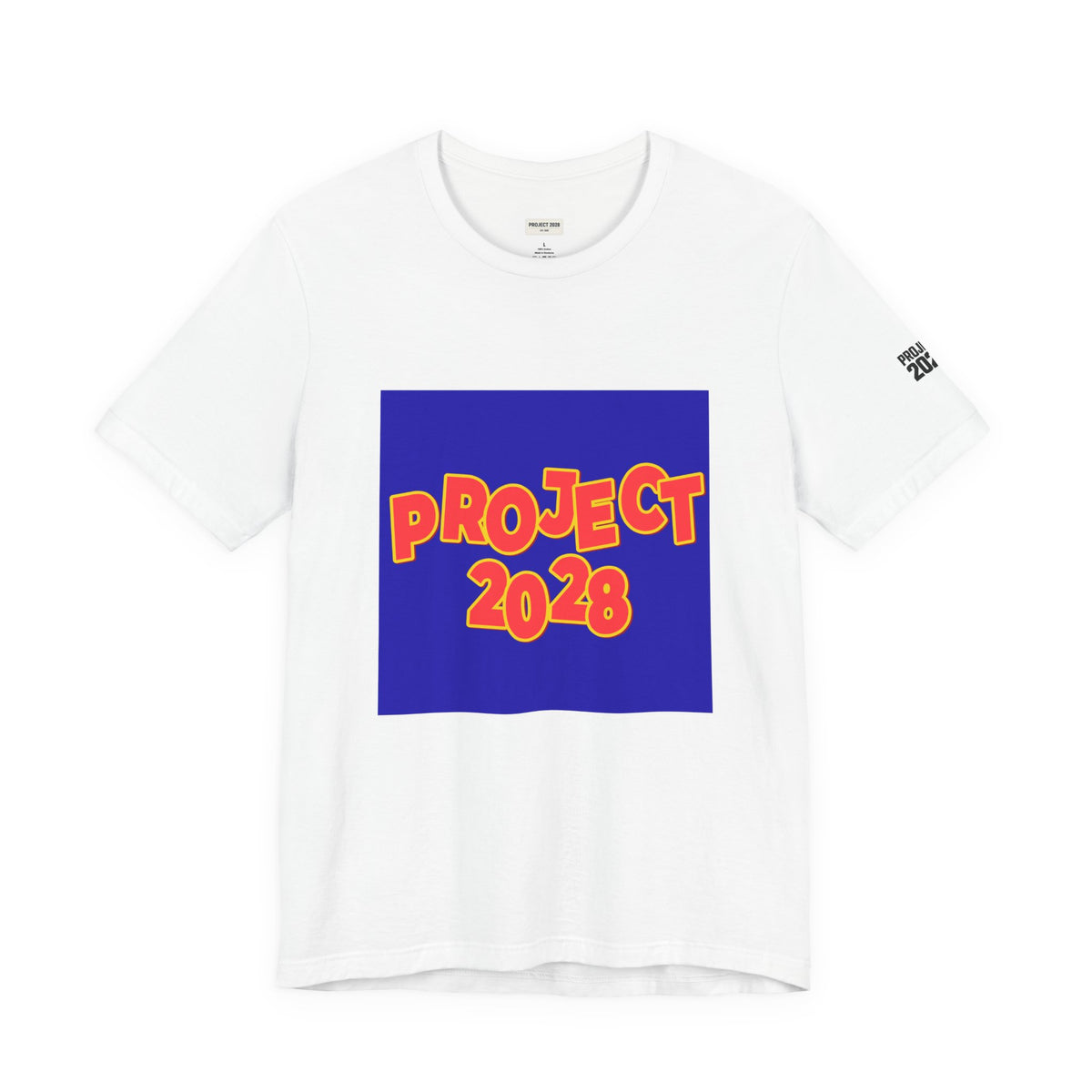 Project 2028 T-Shirt — "Democracy Isn't Automatic" Political Campaign Tee - Make a Statement Without Saying a Word!