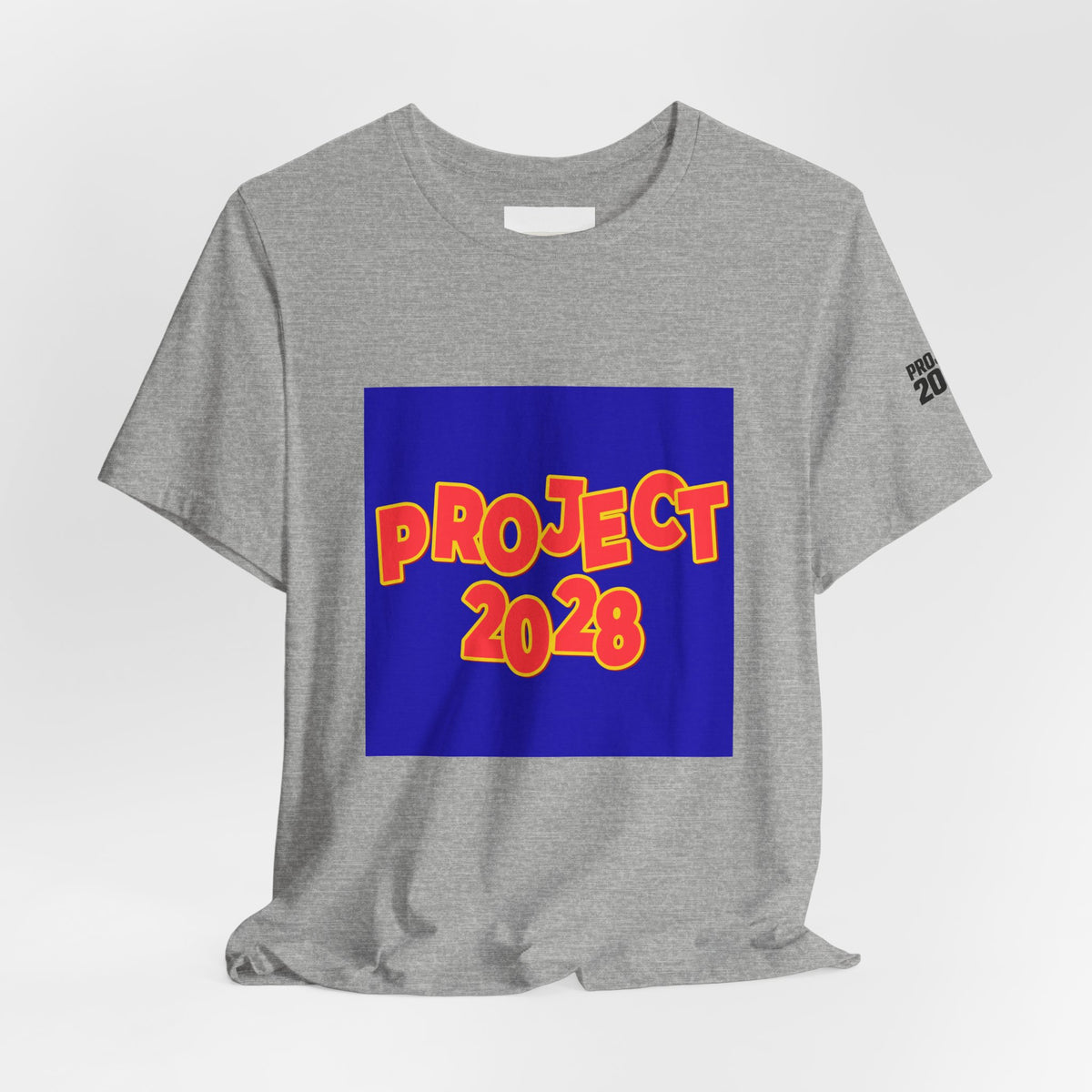 Project 2028 T-Shirt — "Democracy Isn't Automatic" Political Campaign Tee - Make a Statement Without Saying a Word!