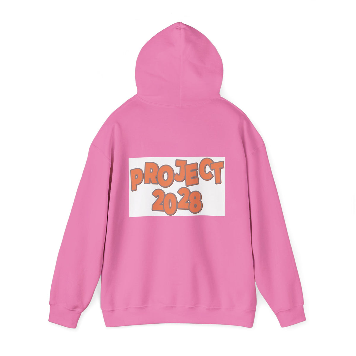 Project 2028 Hoodie | Retro Bubble Letter Design