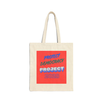 Tote Bag — “Protect Democracy Project 2028” Political Canvas Tote