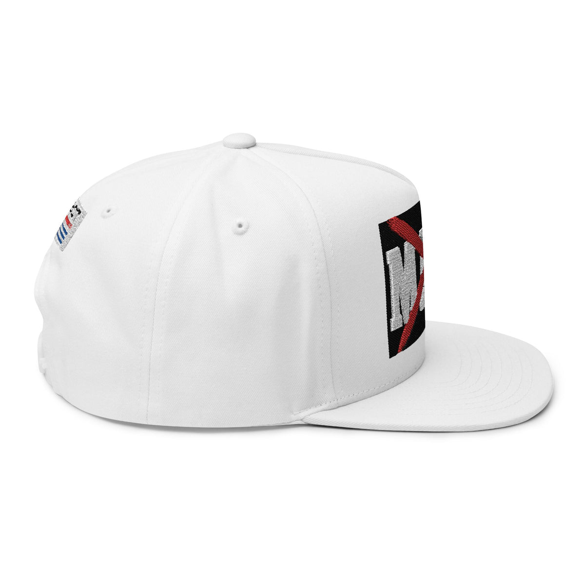 Flat Bill Cap — Anti-MAGA Embroidered Snapback - Make a Statement Without Saying a Word!