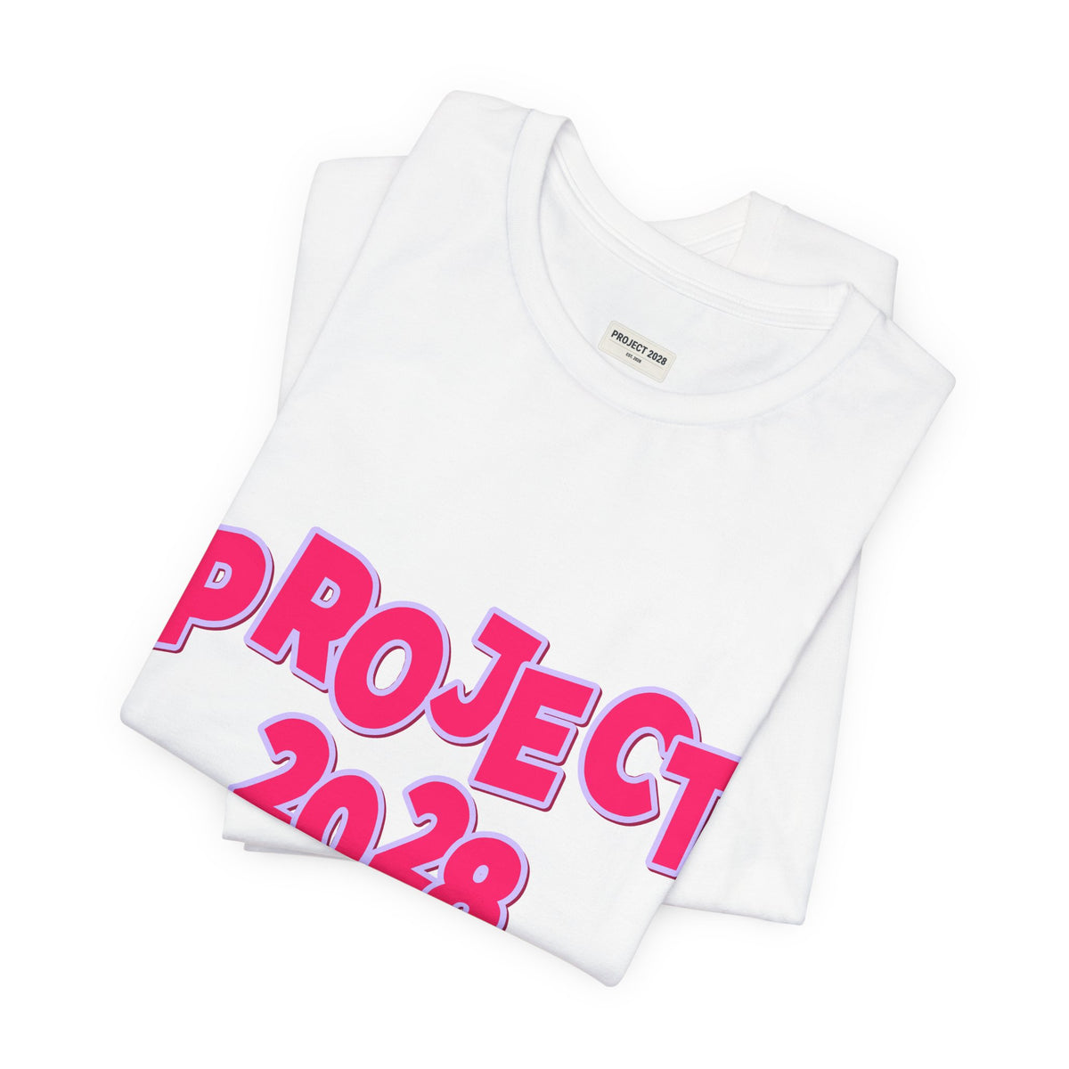 Project 2028 Graphic Tee — Bold Pink Campaign Shirt - Make a Statement Without Saying a Word