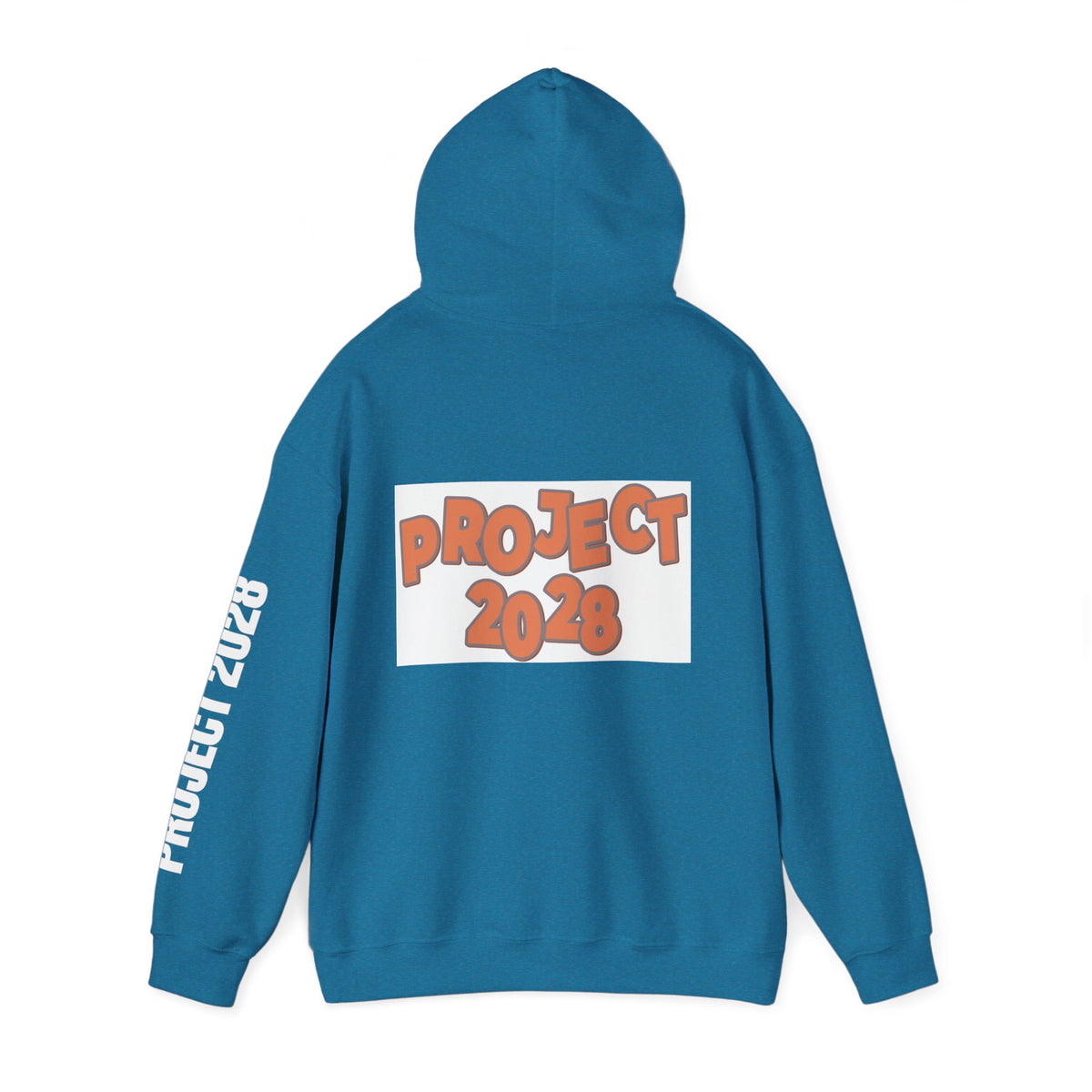 Project 2028 Hoodie | Retro Bubble Letter Design