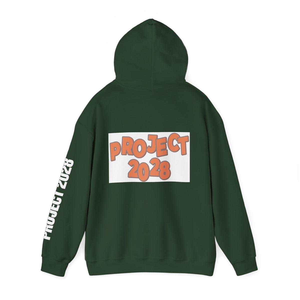 Project 2028 Hoodie | Retro Bubble Letter Design