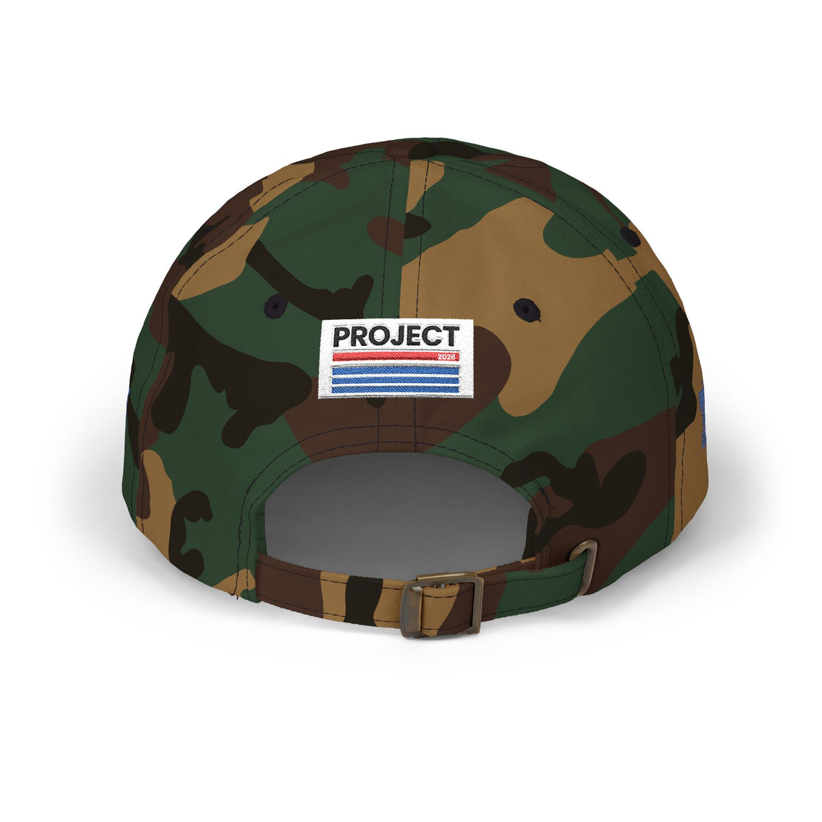 Dad Cap — Minimalist White 'CT' Logo Baseball Hat with 'Project' Back Embroidery - Make a Statement Without Saying a Word!