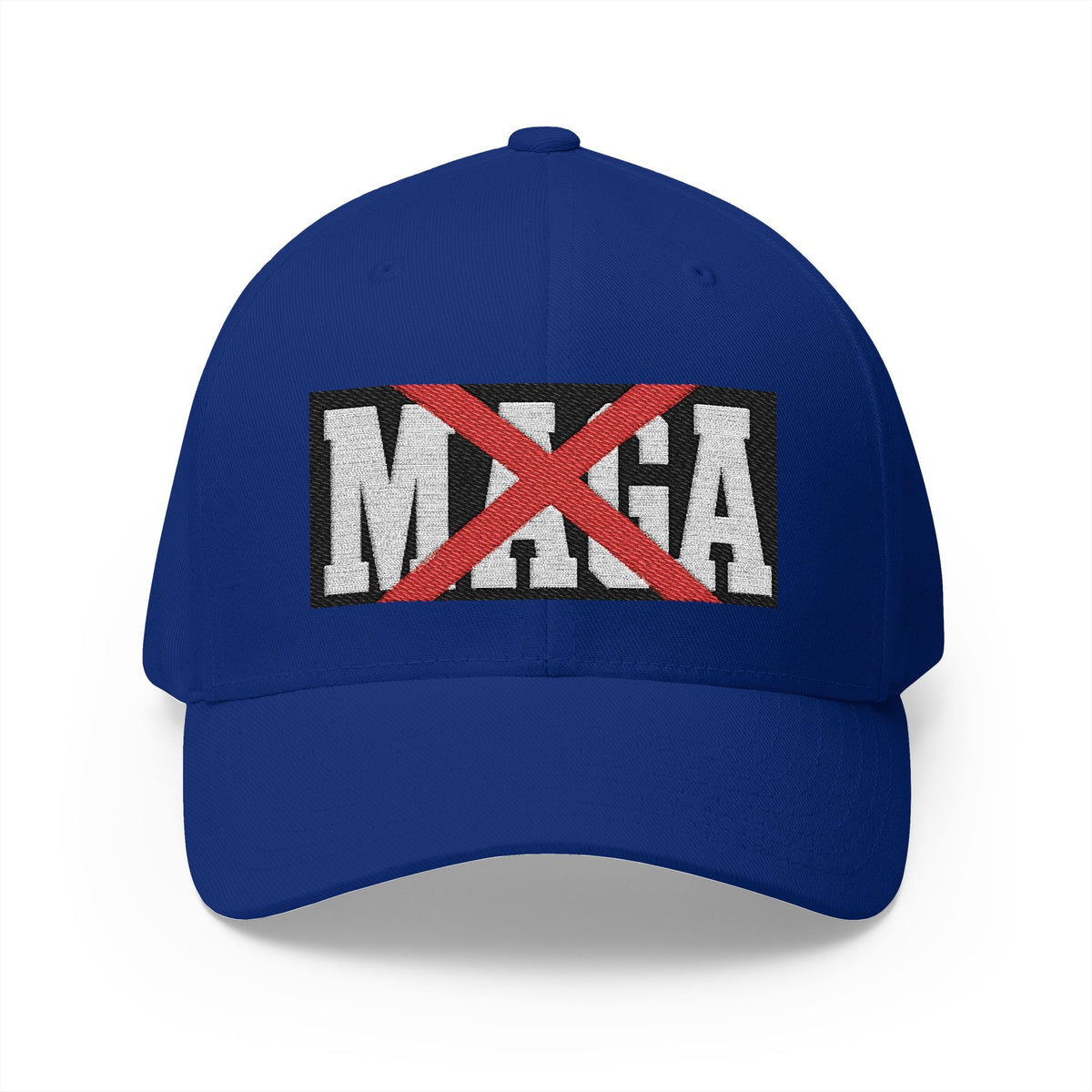Anti-MAGA Embroidered Cap - Project 2028 Closed-Back Structured Hat - Make a Statement Without Saying a Word!