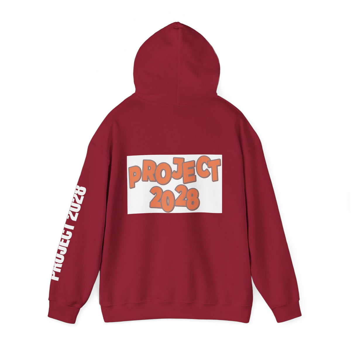 Project 2028 Hoodie | Retro Bubble Letter Design
