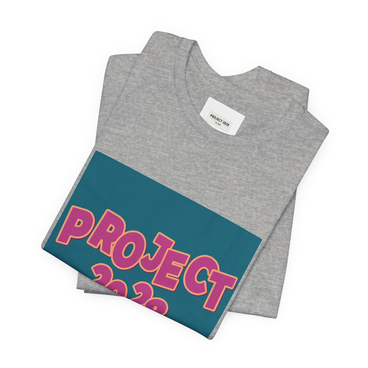 Project 2028 Graphic Tee — 'Democracy Isn't Automatic' Back Print - Make a Statement Without Saying a Word!