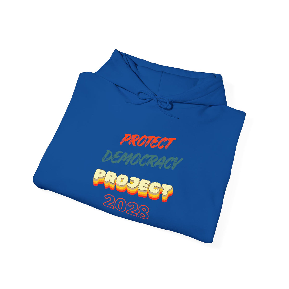 Project 2028 Hoodie | Protect Democracy text design