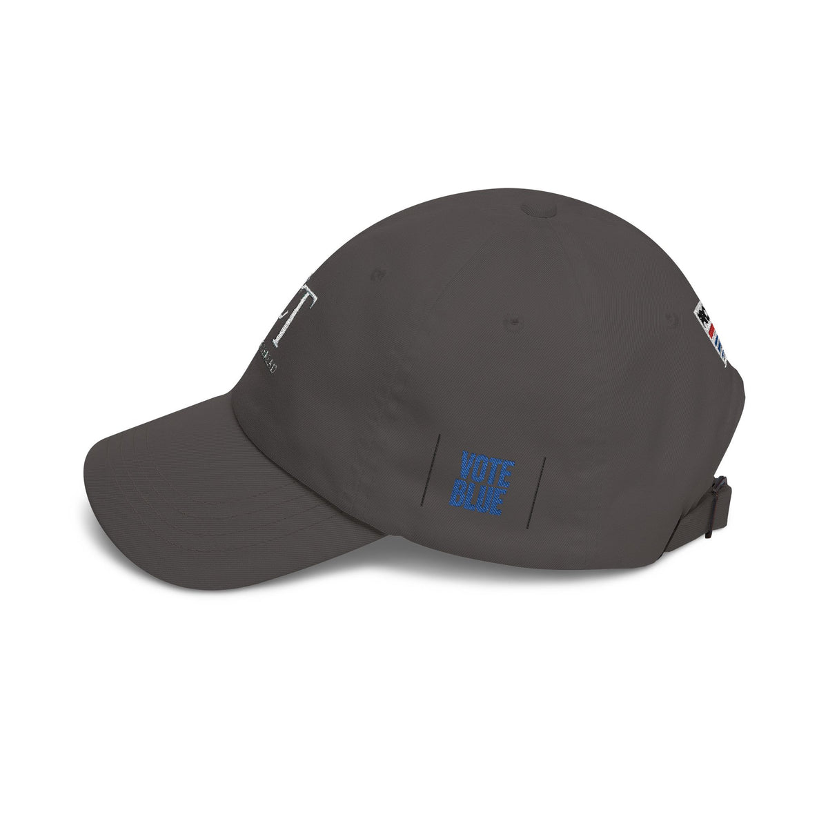 Dad Cap — Minimalist White 'CT' Logo Baseball Hat with 'Project' Back Embroidery - Make a Statement Without Saying a Word!
