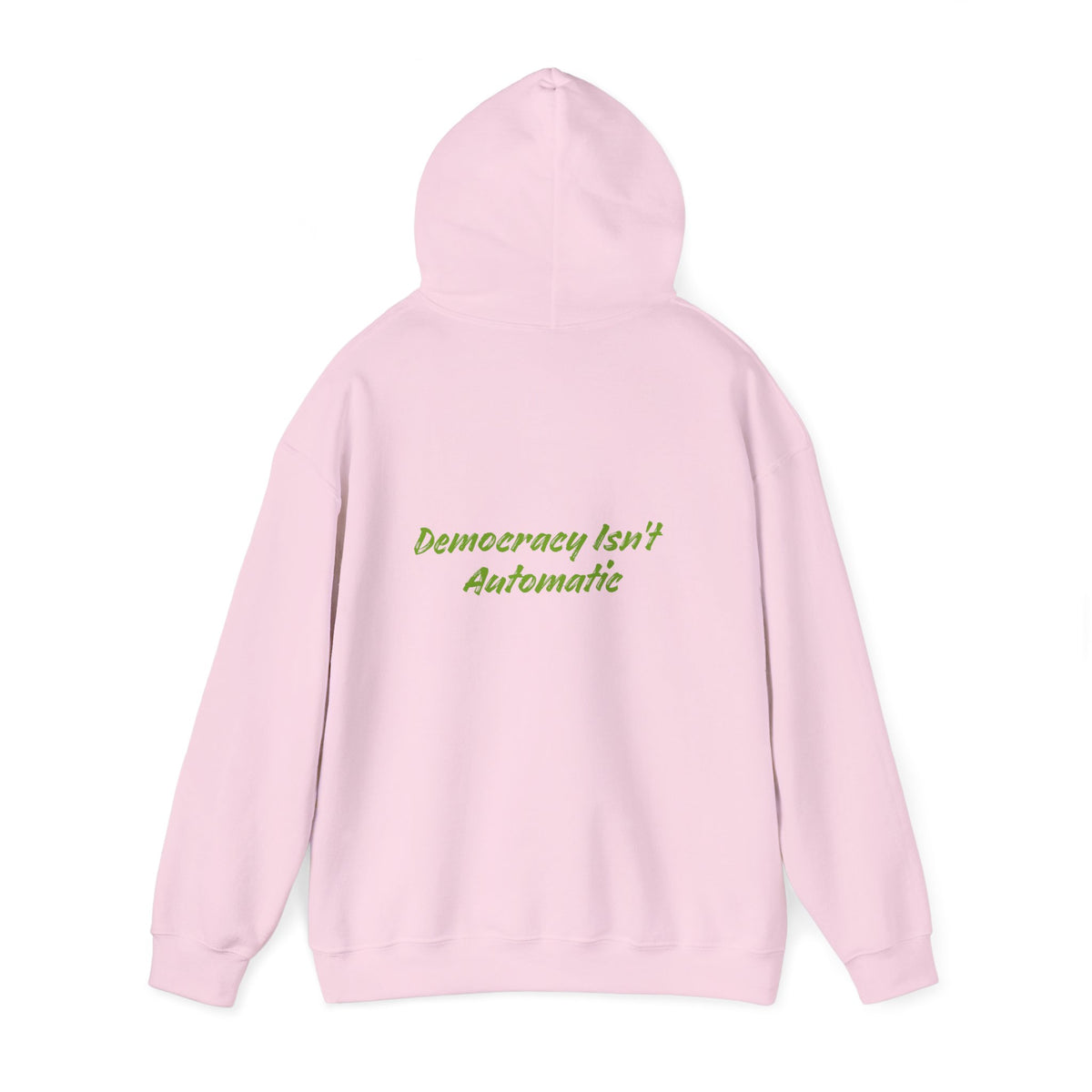 Protect Democracy Project 2023 Hoodie | Democracy Isn't Automatic