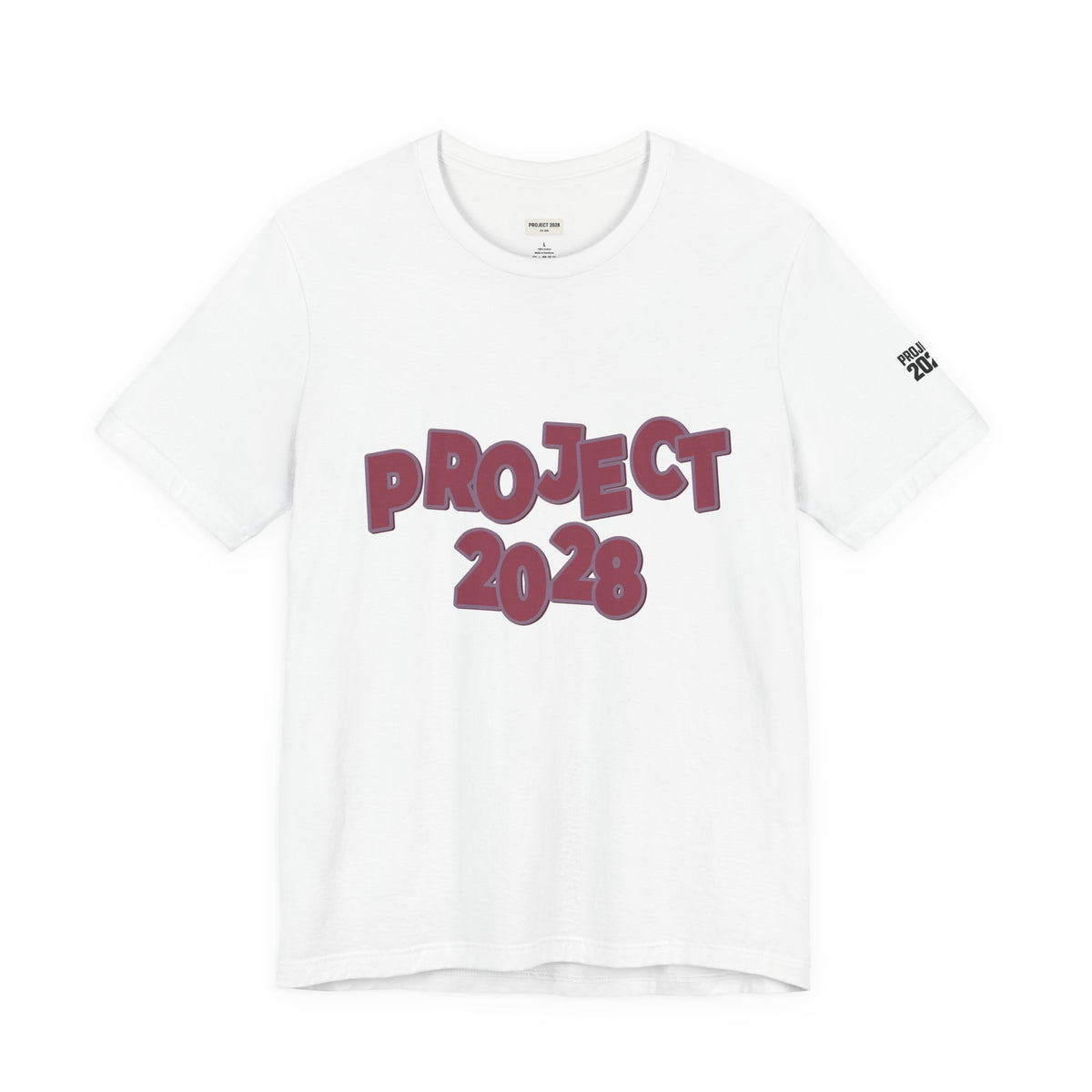 Project 2028 Tee — "Democracy Isn’t Automatic" Political Statement T-Shirt - Make a Statement Without Saying a Word!