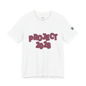 Project 2028 Tee — "Democracy Isn’t Automatic" Political Statement T-Shirt - Make a Statement Without Saying a Word!