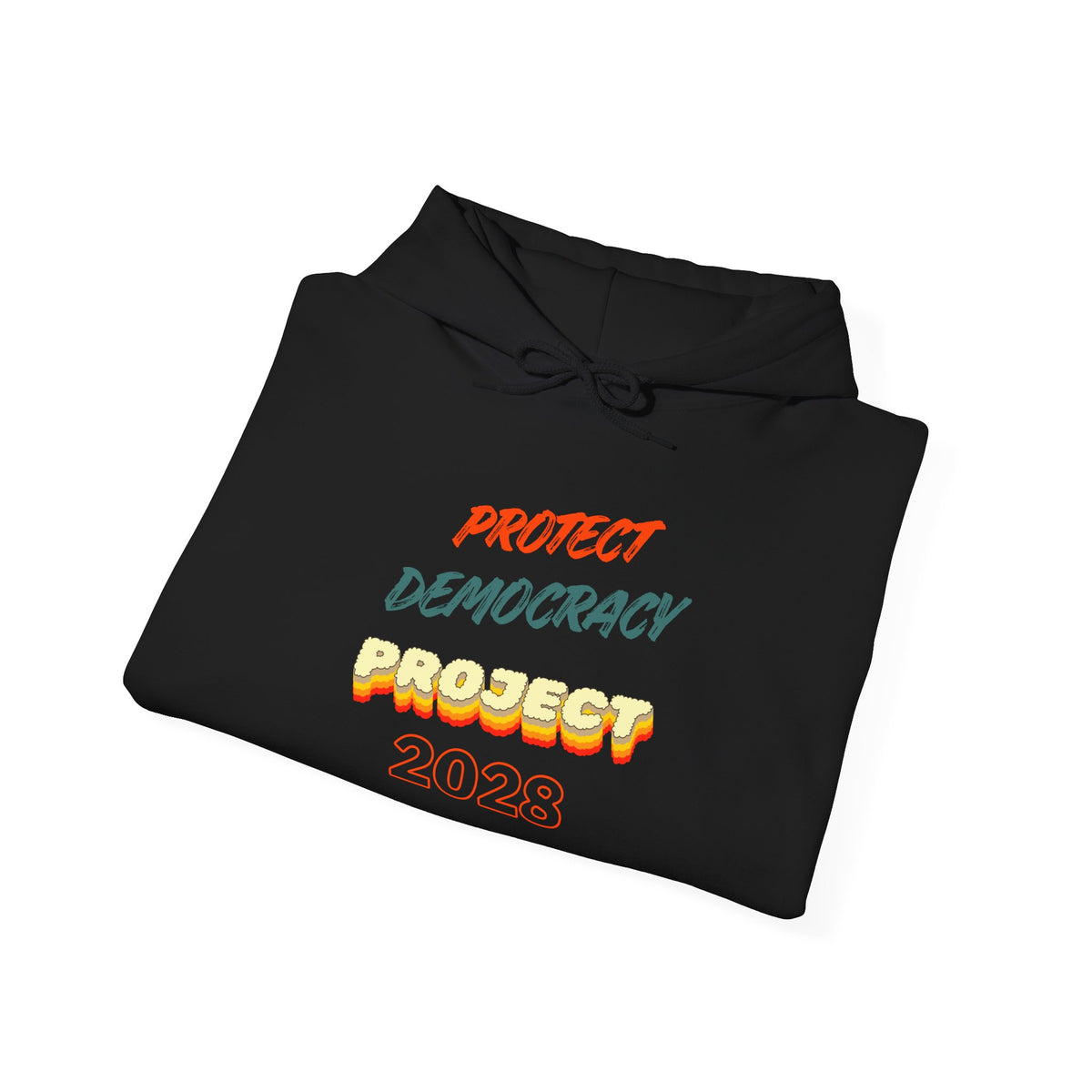 Project 2028 Hoodie | Protect Democracy text design