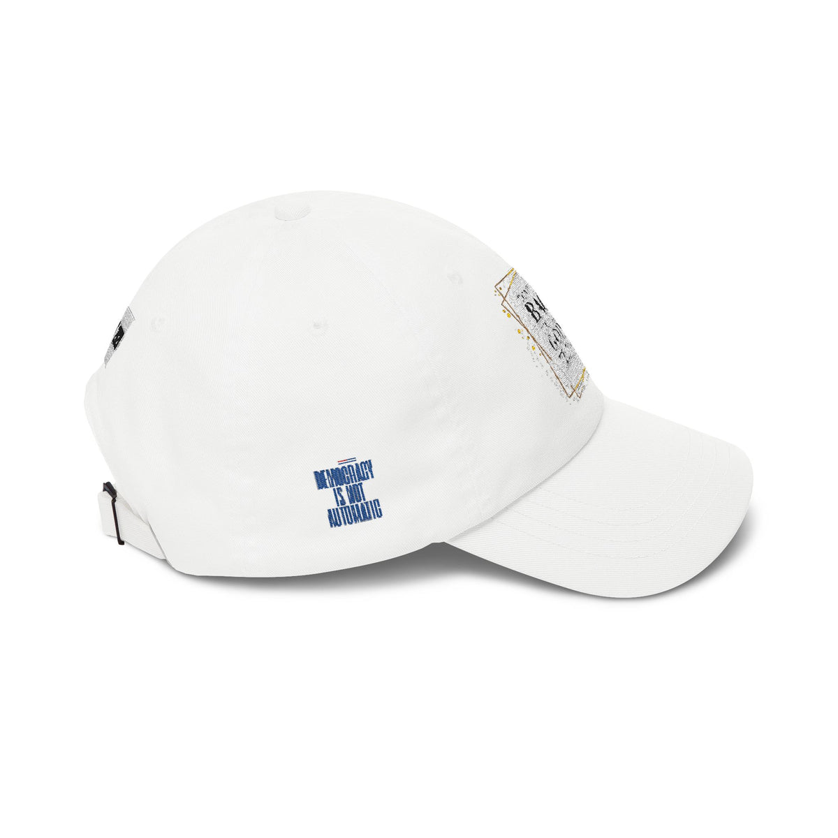Dad Cap — 'Don't Look Back, You're Not Going That Way' Inspirational Embroidered Baseball Hat