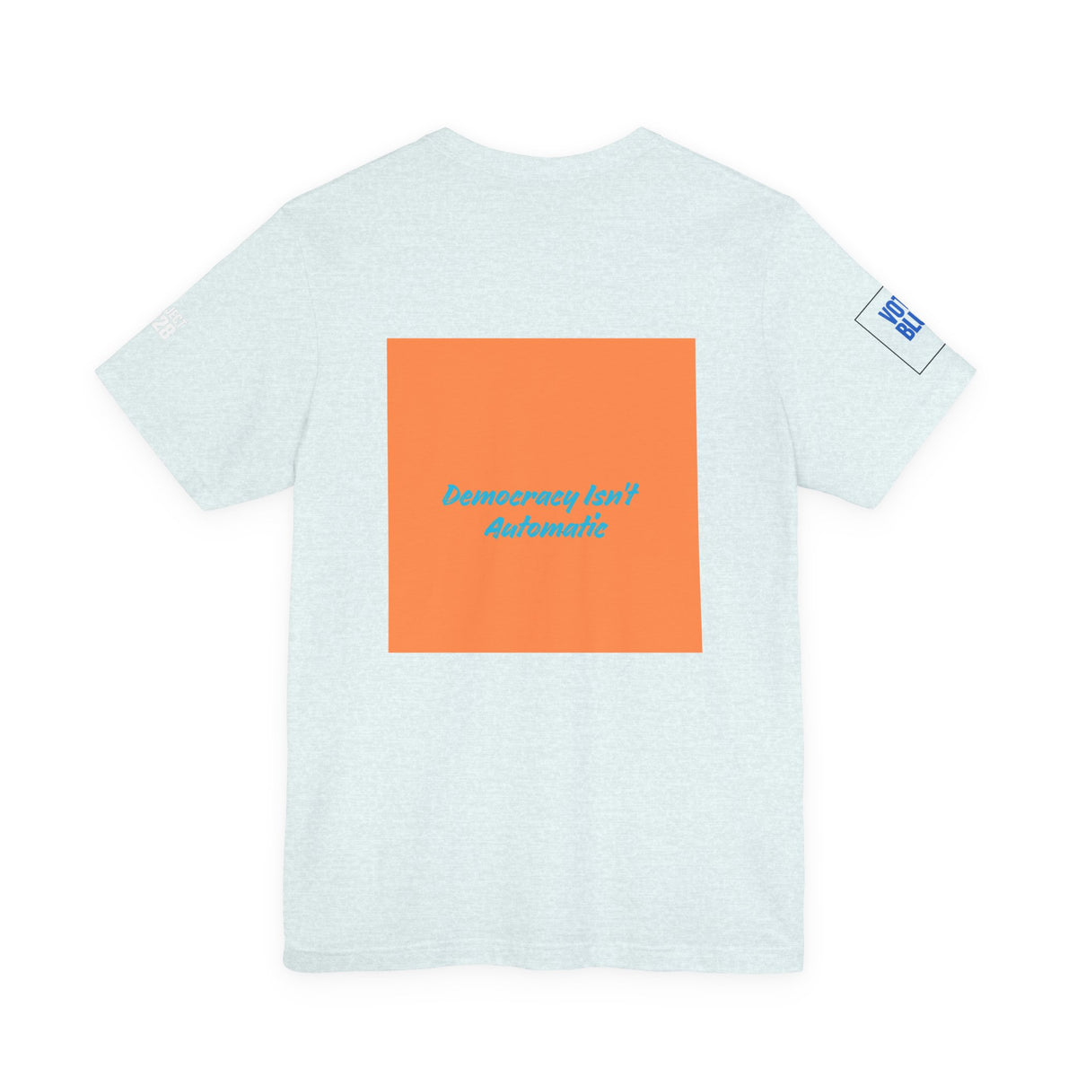 Project 2028 Graphic Tee — Retro Orange Square Design - Make a Statement Without Saying a Word!