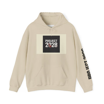 Copy of Product 2028 graphic Hoodie | Democracy Isn't Automatic slogan back