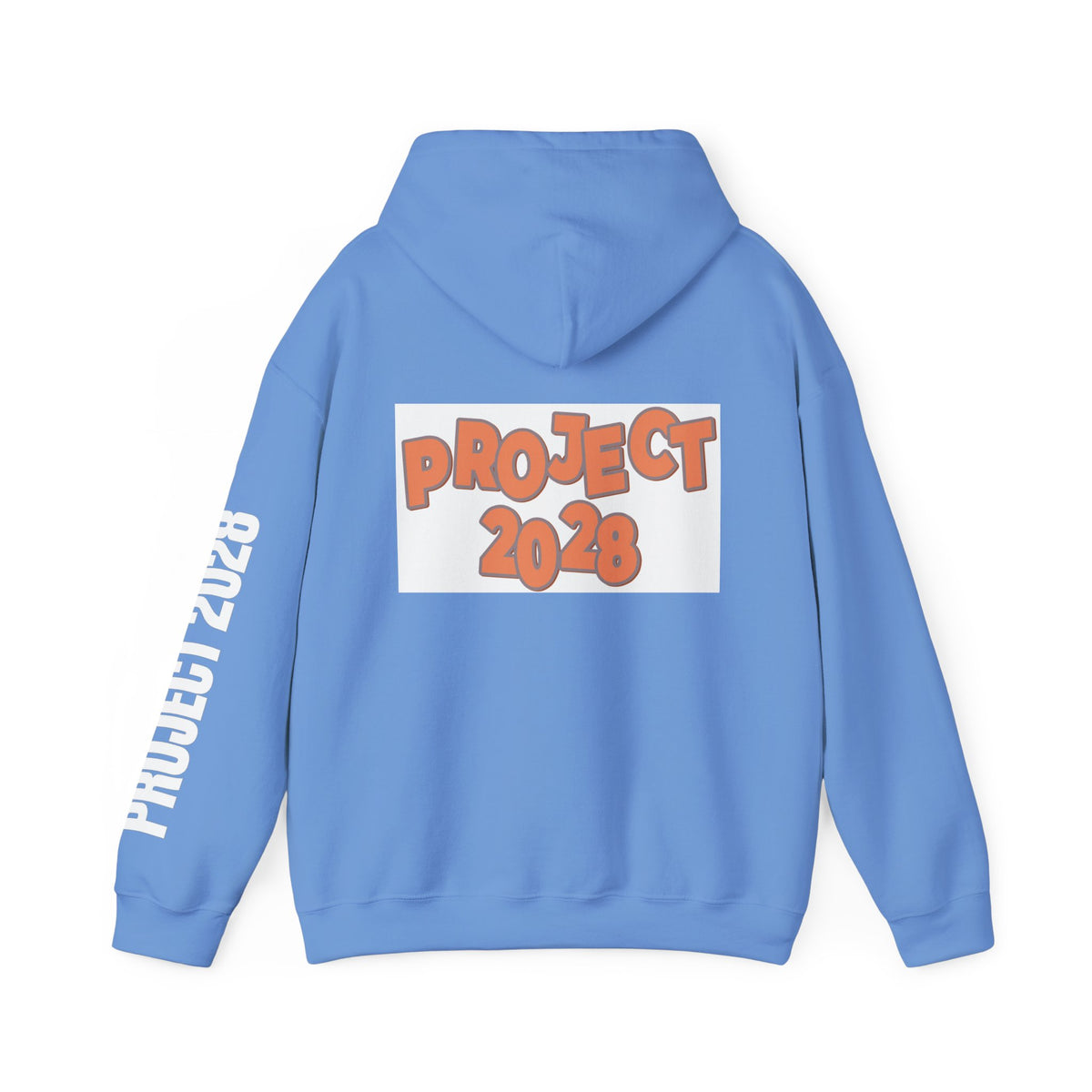 Project 2028 Hoodie | Retro Bubble Letter Design