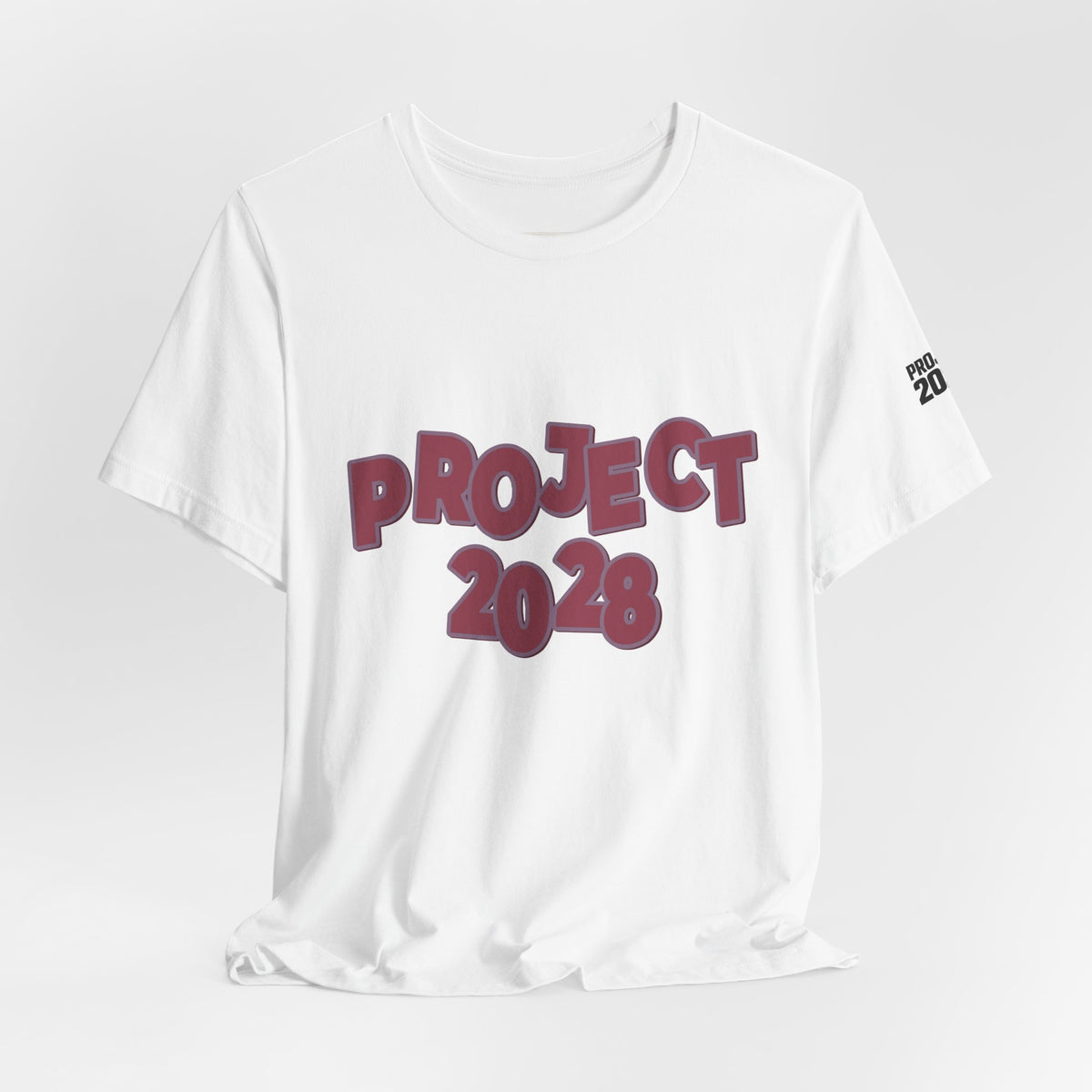 Project 2028 Tee — "Democracy Isn’t Automatic" Political Statement T-Shirt - Make a Statement Without Saying a Word!