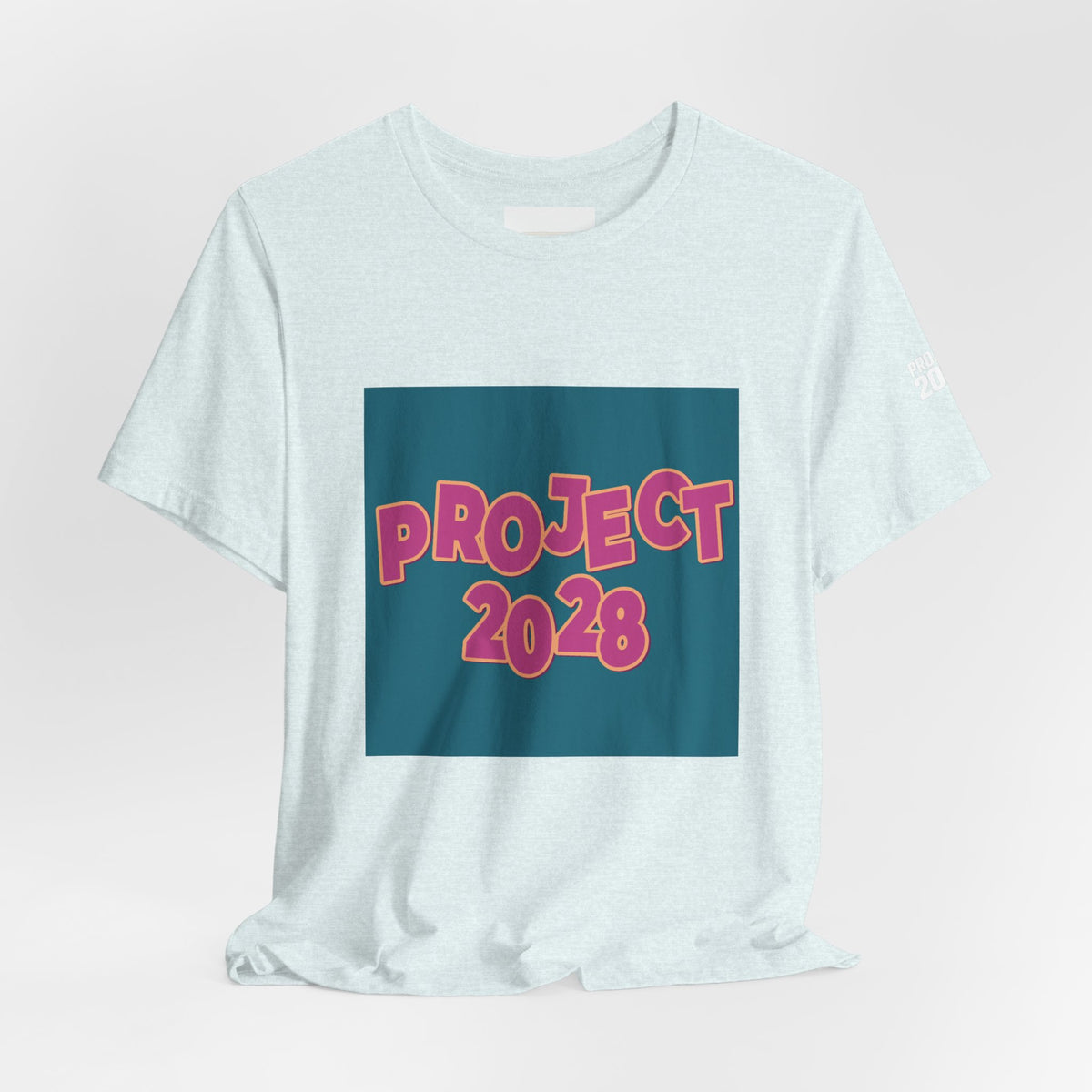 Project 2028 Graphic Tee — 'Democracy Isn't Automatic' Back Print - Make a Statement Without Saying a Word!
