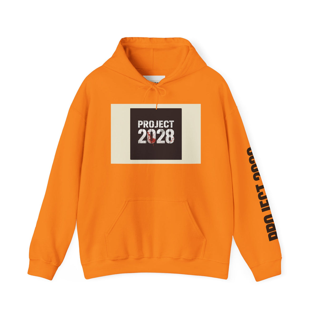 Copy of Product 2028 graphic Hoodie | Democracy Isn't Automatic slogan back